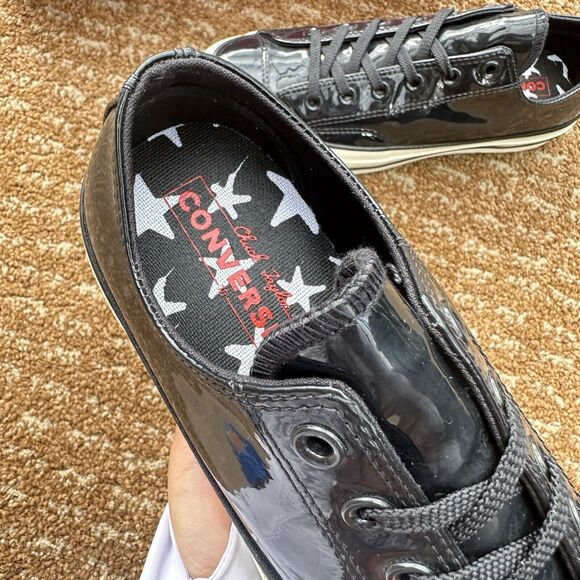 Converse Chuck 70 Ox Black Patent Women’s Athletic Shoes 162438C main image 14
